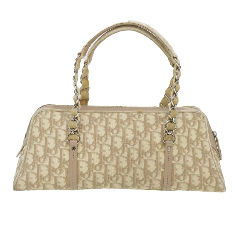 Luxury Meets Functionality: Dior BagsCHRISTIAN DIOR trotter romantic Flower Shoulder Bag Beige 03-BO-1025 Auth 37747