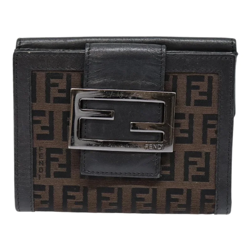 Fendi Hand-Painted Bag -Fendi Zucca  Canvas Wallet  (Pre-Owned)