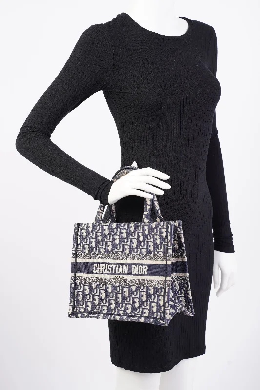 Discover the Art of Elegance with Dior BagsChristian Dior Book Tote Oblique Fabric Small