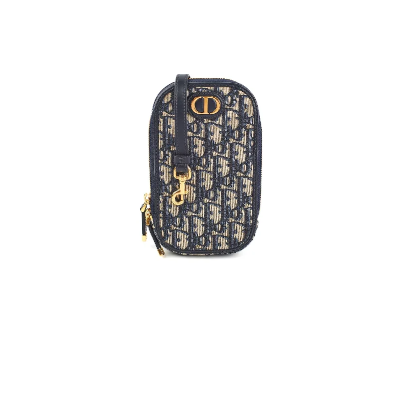 Statement Dior Bags for Bold WomenDior Saddle Phone Holder Navy