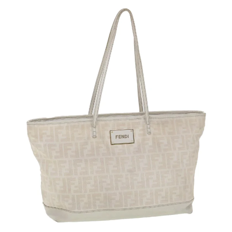 Fendi Minimalist Icon -FENDI Zucca Canvas Tote Bag White 8BH185-HKN-128-2550  yk6324