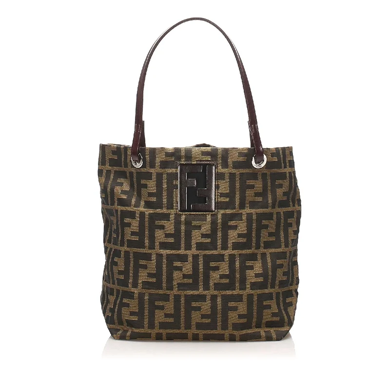 Fendi Iconic Luxury Staple -Fendi Zucca Canvas Handbag (SHG-14892)