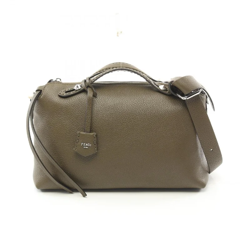 Fendi Ultimate Travel Companion -FENDI By the Way Selleria Large Handbag Bag Leather Women's Khaki 8BL156ASU2F1F2W