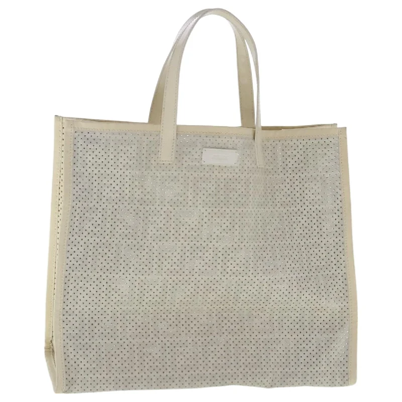 Fendi Woven Chain Bag -FENDI Zucca Canvas Punching Tote Bag White  yk15523