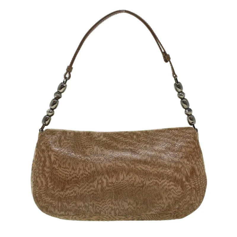 Elevate Your Look with a Dior HandbagCHRISTIAN DIOR Maris Pearl Shoulder Bag Suede Brown MA-0999 Auth yk5927