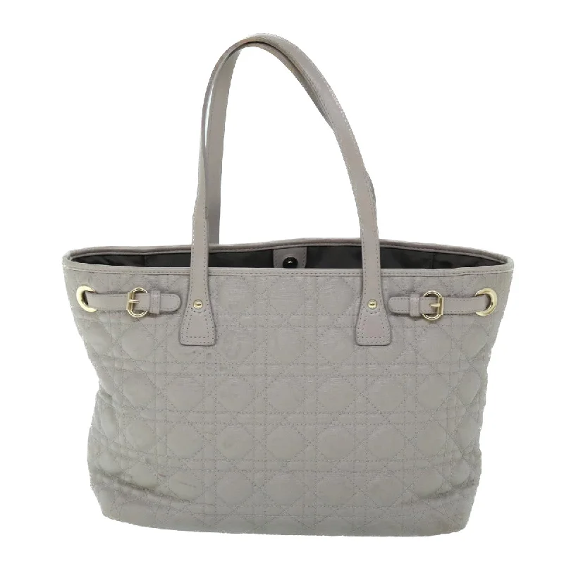 Designer Luxury in Every Dior BagCHRISTIAN DIOR Canage Shoulder Bag Coated Canvas Gray Auth bs8361