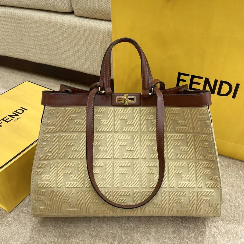 Fendi Metallic Finish Bag -BC - FENDI BAGS - 586