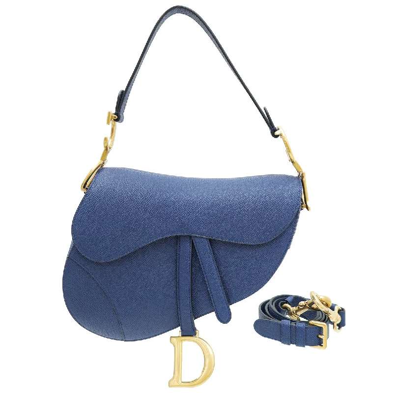 Sophisticated Elegance: Dior’s Latest BagsChristian Dior Royal Blue Medium Saddle Bag