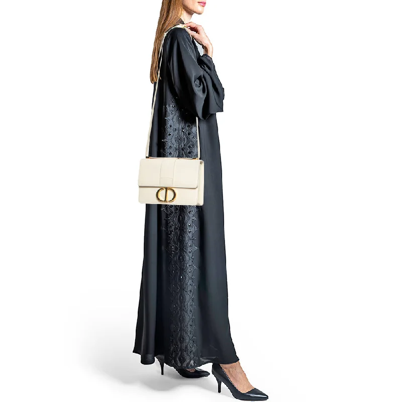 Iconic Dior Designs for Every OccasionDIOR Off -White Leather 30 Montaigne Shoulder Bag