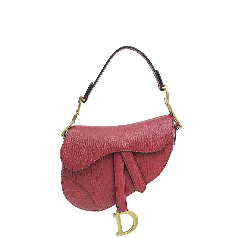 Elevate Your Wardrobe with DiorChristian Dior Red Mini Saddle Bag