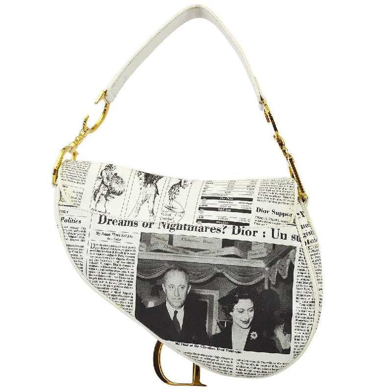 Your Perfect Dior Bag AwaitsChristian Dior * 2000 John Galliano Medium Newspaper Saddle Bag