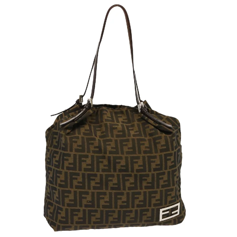 Fendi Retro Revival Bag -FENDI Zucca Canvas Tote Bag Brown  71834