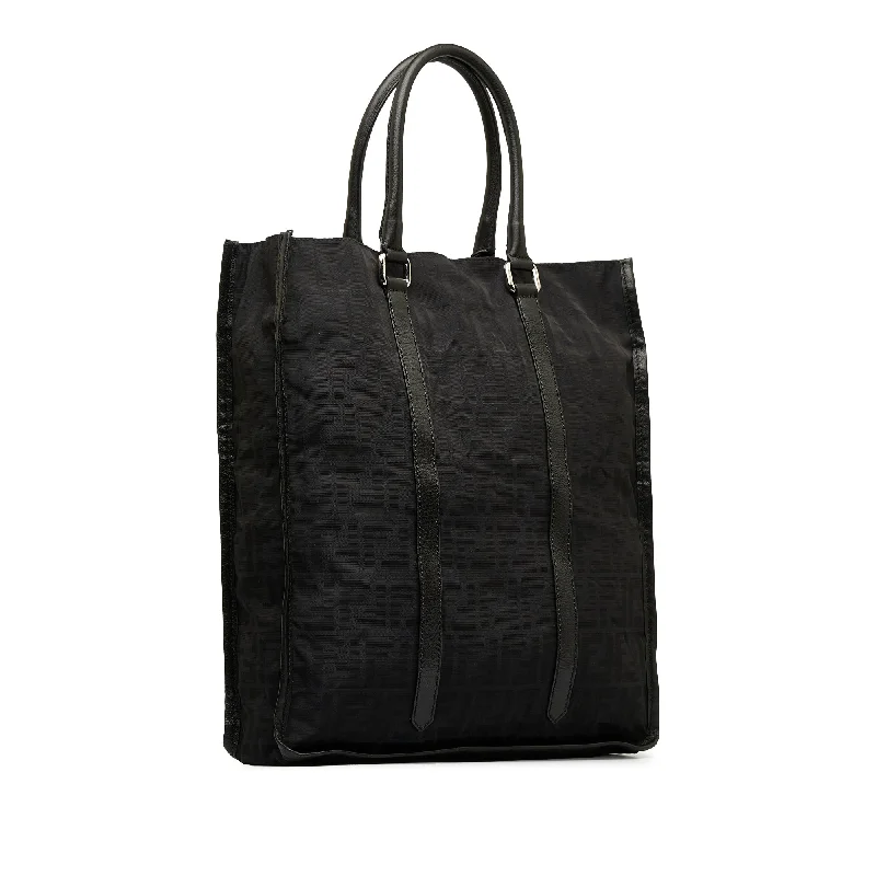 Fendi Metallic Finish Bag -Black Fendi Zucca Tote Bag