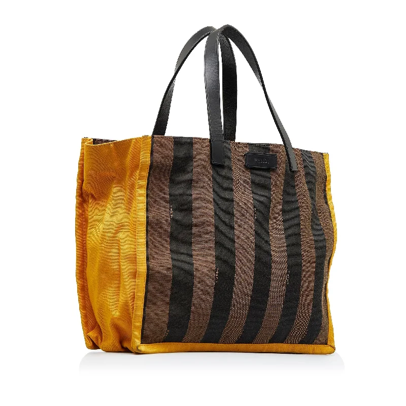 Fendi Iconic Luxury Staple -Brown Fendi Pequin Tote