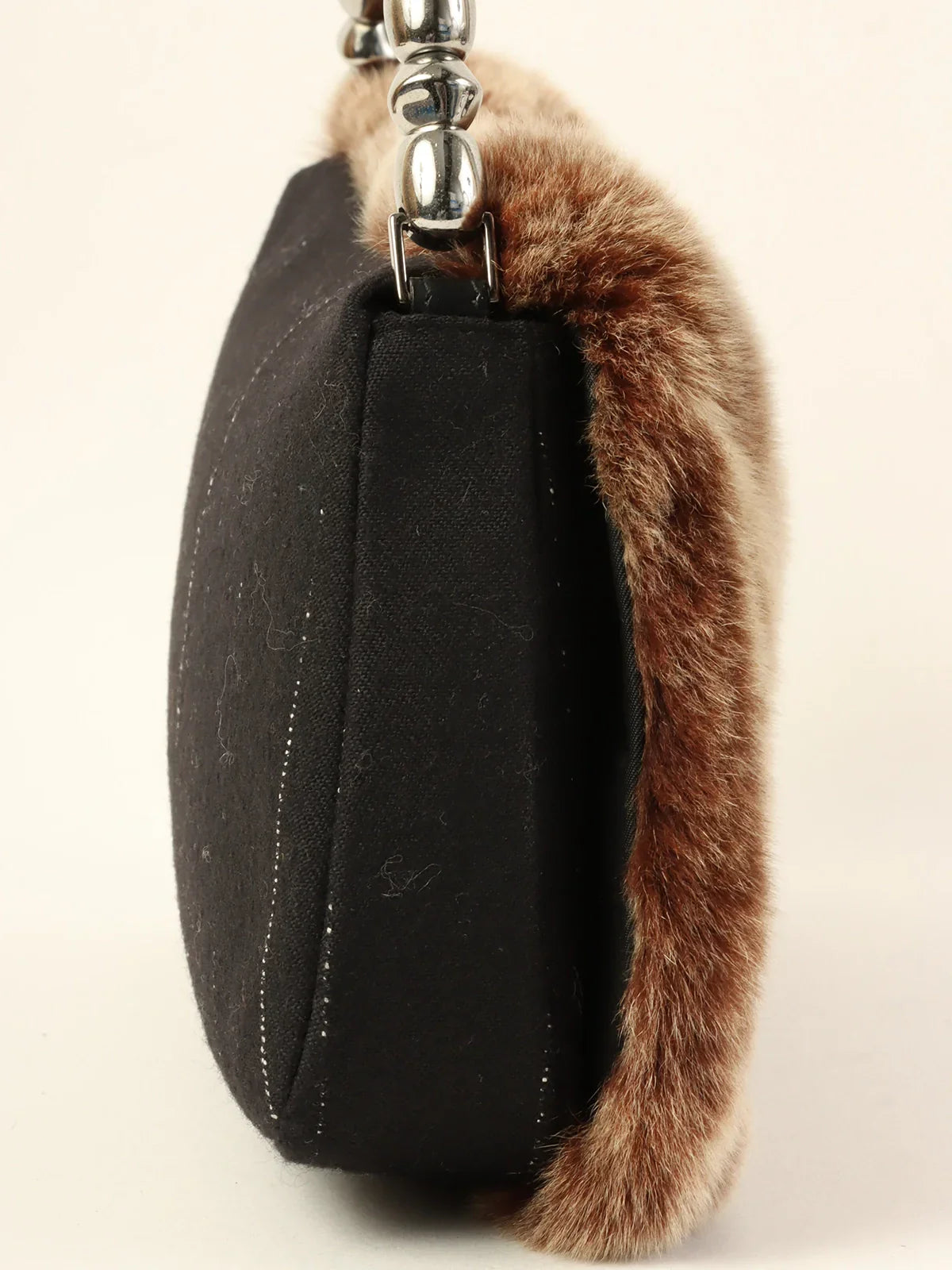 Make Every Day Special with a Dior BagDIOR Fur Maris Pearl Logo Shoulder Bag Brown/Black