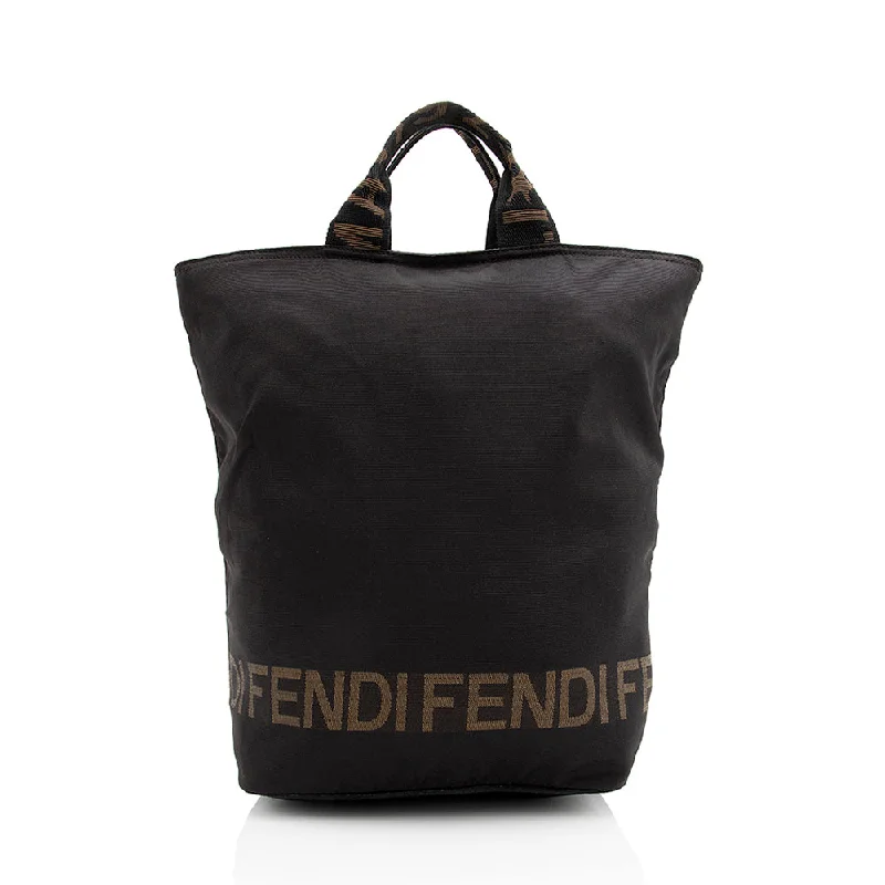 Fendi Gold-Plated Bag -Fendi Nylon FF 1925 Tote