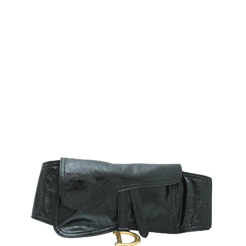 Effortlessly Chic: The Dior Signature BagChristian Dior Black Saddle Belt Bag