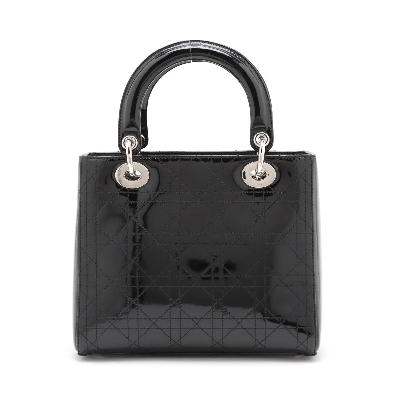 Dior’s Ultimate Designer Bags for YouChristian Dior  Dior Lady Patent Leather 2WAY Handbag Black