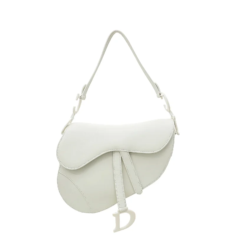 Dior’s Timeless Leather Bags – Crafted for YouChristian Dior White Saddle Ultra Matte Medium Bag