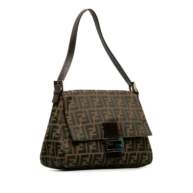 Fendi Magnetic Closure Bag -Fendi Zucca Handbag Brown Canvas Leather  Fendi