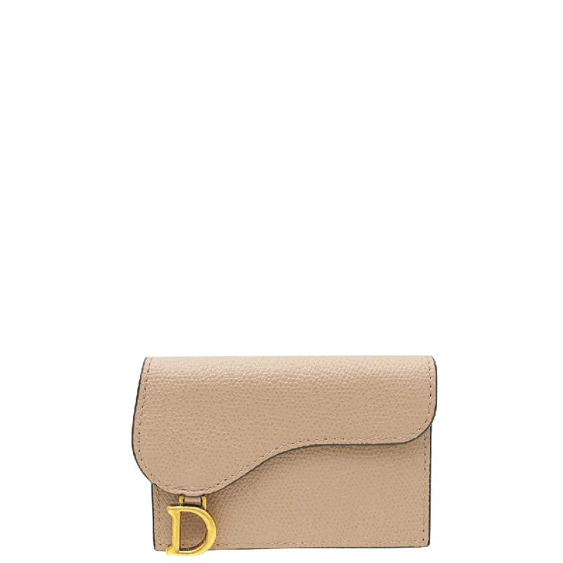 Unforgettable Style: Dior BagsChristian Dior Rose Des Vents Saddle Flap Card Holder