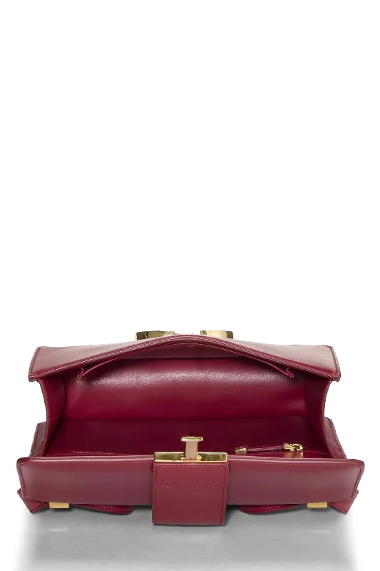 Celebrate Fashion with Dior BagsDior,  Burgundy Calfskin 30 Montaigne Box Bag, Burgundy