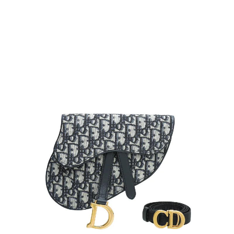 Uncompromising Elegance: Dior BagsChristian Dior Bicolor Oblique Saddle Belt Bag