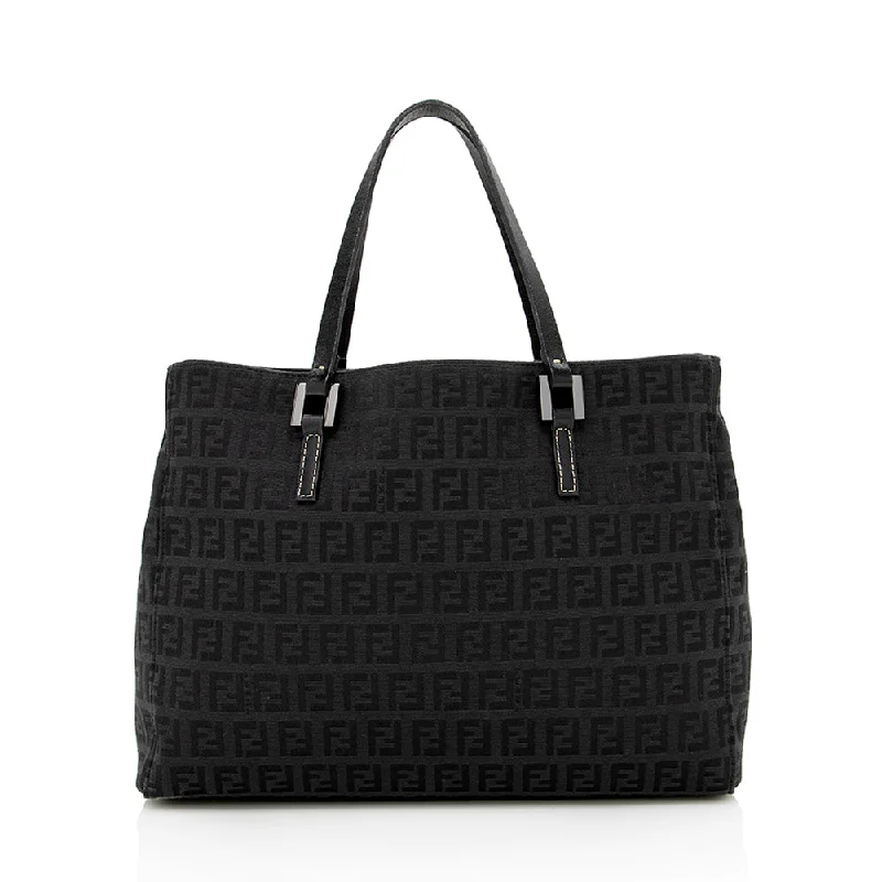 Fendi Minimalist Icon -Fendi Zucca Canvas Small Tote