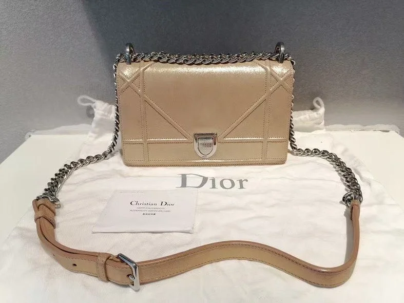 Make Every Day Special with a Dior BagDior Diorama Gold Leather Shoulder Bag Medium