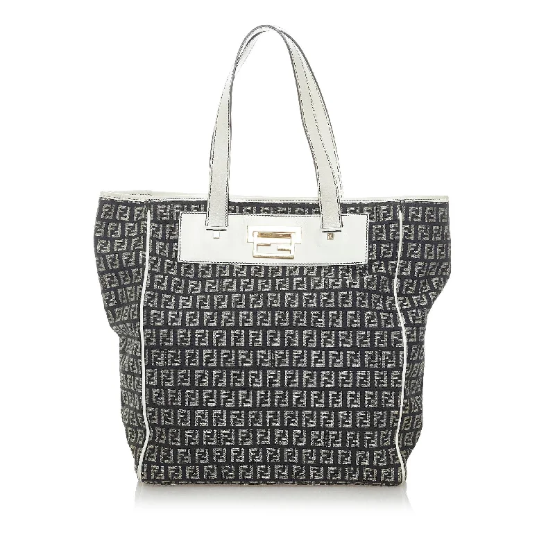 Fendi Timeless Parisian Style -Fendi Zucchino Canvas Tote Bag