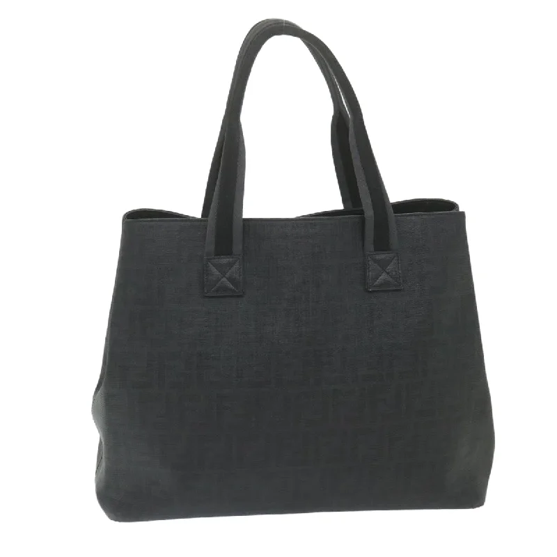 Fendi Logo Hardware Bag -FENDI Zucca Canvas Tote Bag Black  59554