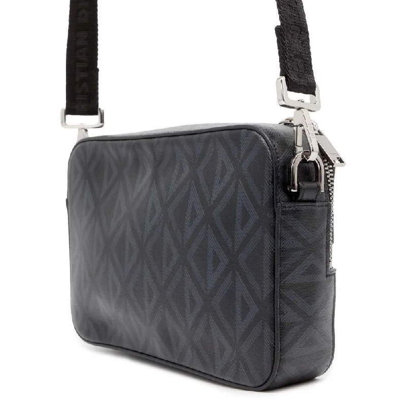 The Dior Handbag You’ve Been Dreaming OfDior CDDiamond Safari Shoulder Bag Gray 1ESPO206CDP PVC Coated Canvas Leather