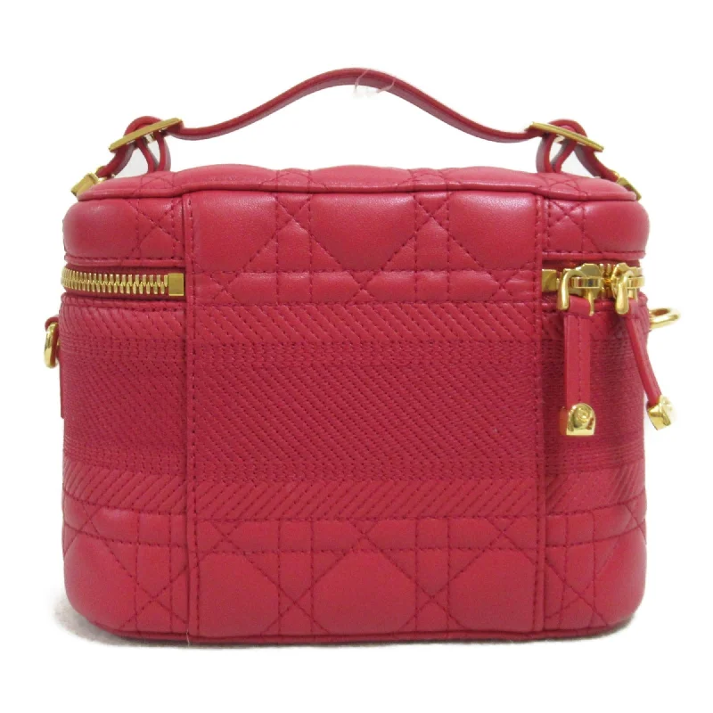 Timeless Leather Craftsmanship: Dior BagsDior Vanity Shoulder Bag Red Lambskin [sheep leather] S5488UNTR