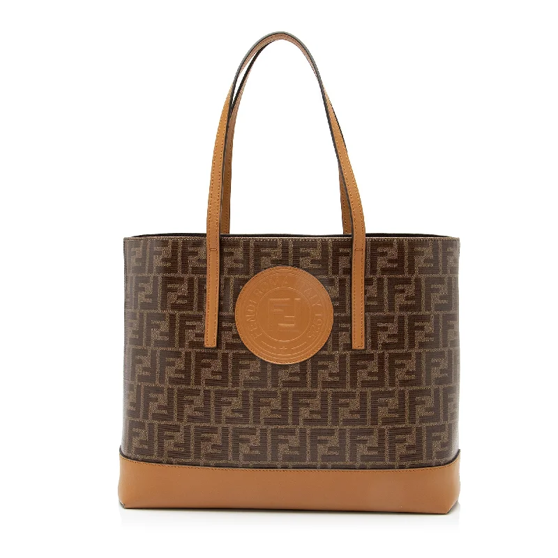 Fendi Petite Baguette Bag -Fendi FF Spalmati Vetrificato Shopper Tote