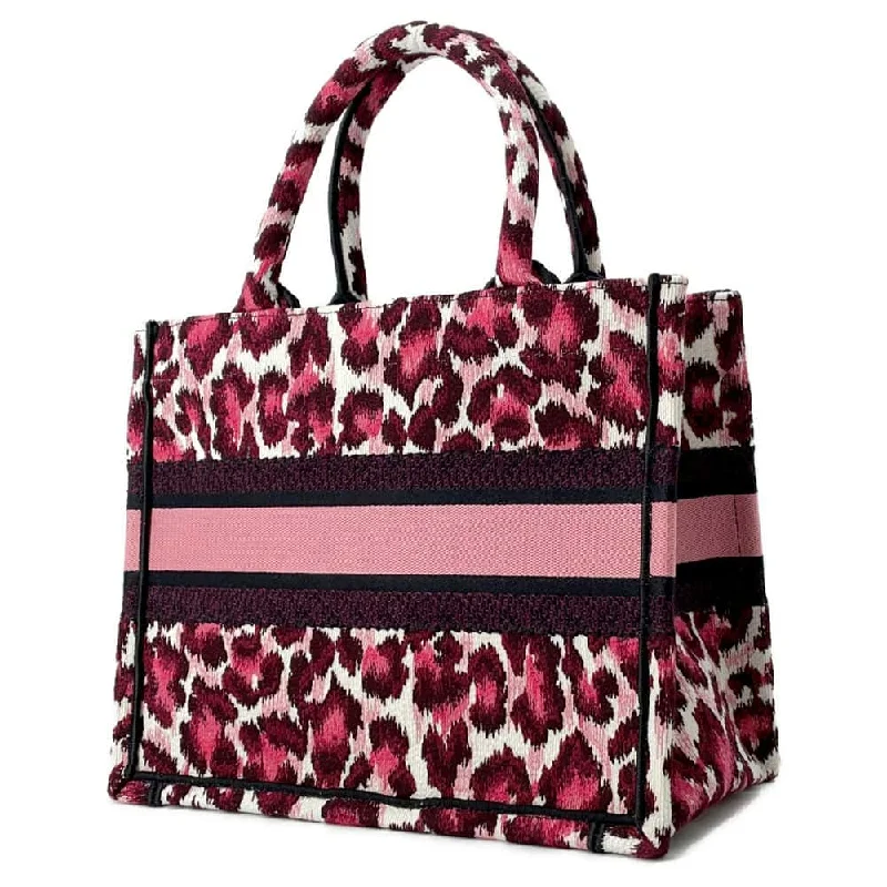 Your Dream Dior Bag is HereDior Book Tote Leopard Pink Canvas Size Small