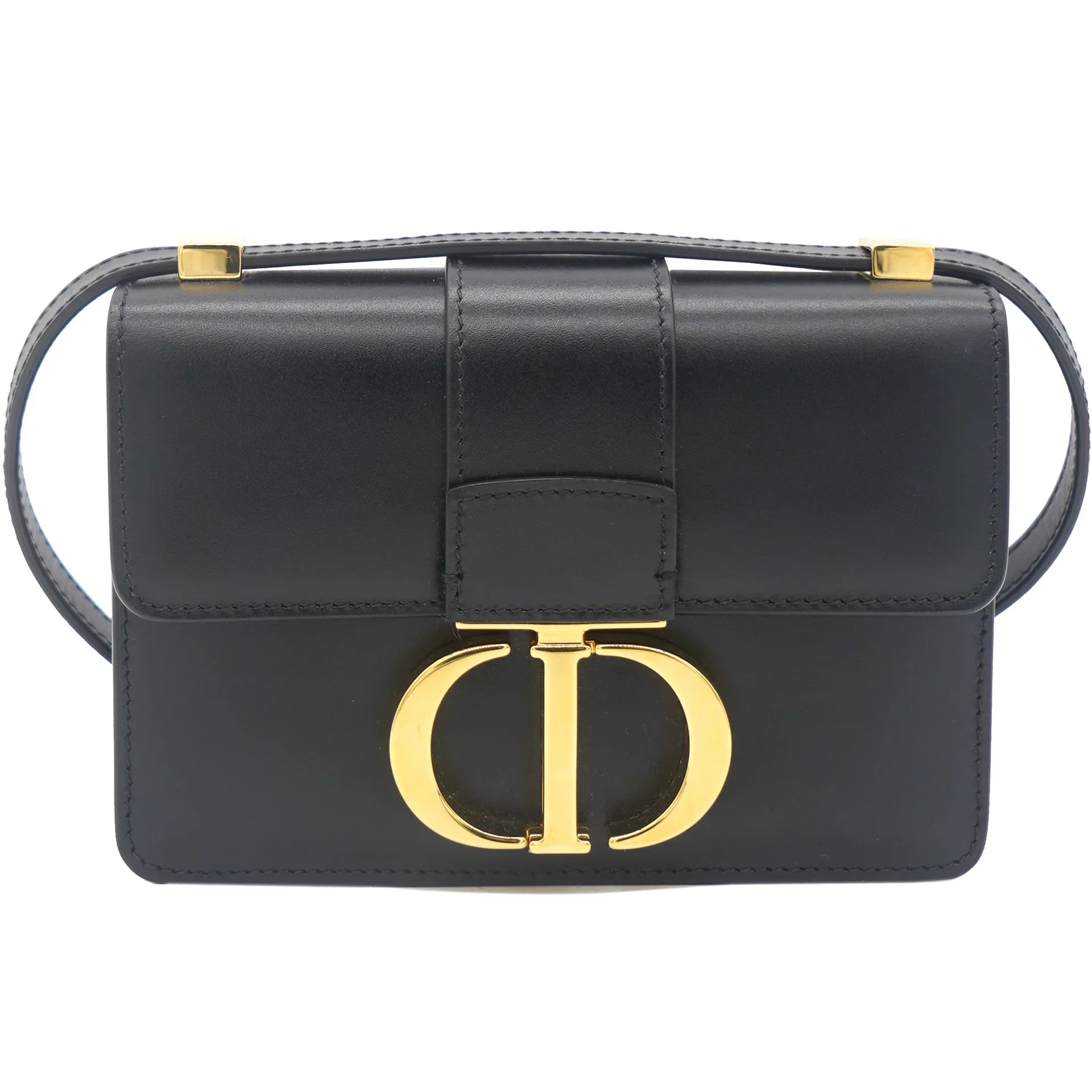 Essential Dior Bags for the Fashion-ConsciousCHRISTIAN DIOR Micro 30 Montaigne Bag Box Calfskin Black