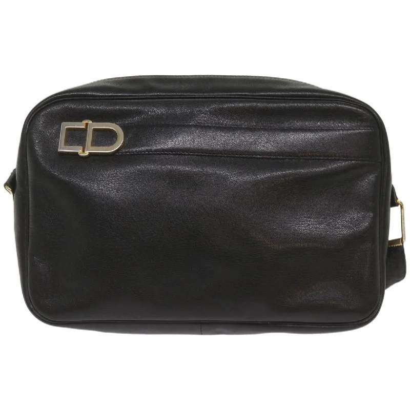 Fashion at Its Finest: Dior BagsCHRISTIAN DIOR Shoulder Bag Leather Black Auth 68230