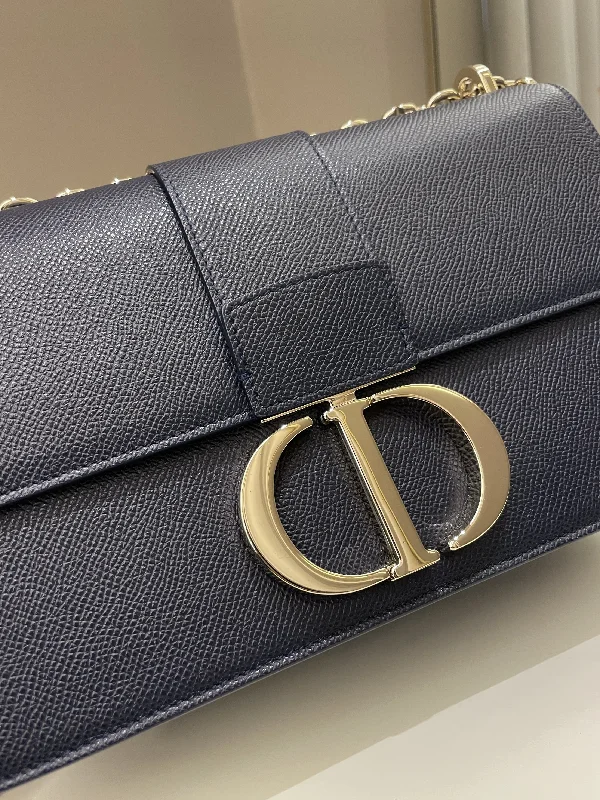 Stylish and Practical: Dior HandbagsDior Montaigne 30 Bag Navy Grained Leather