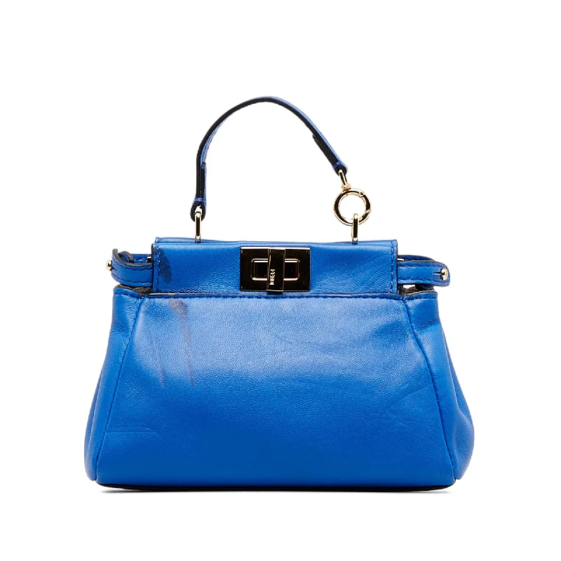 Fendi Iconic Luxury Staple -Fendi Micro Peekaboo Satchel (SHG-rVYpXW)