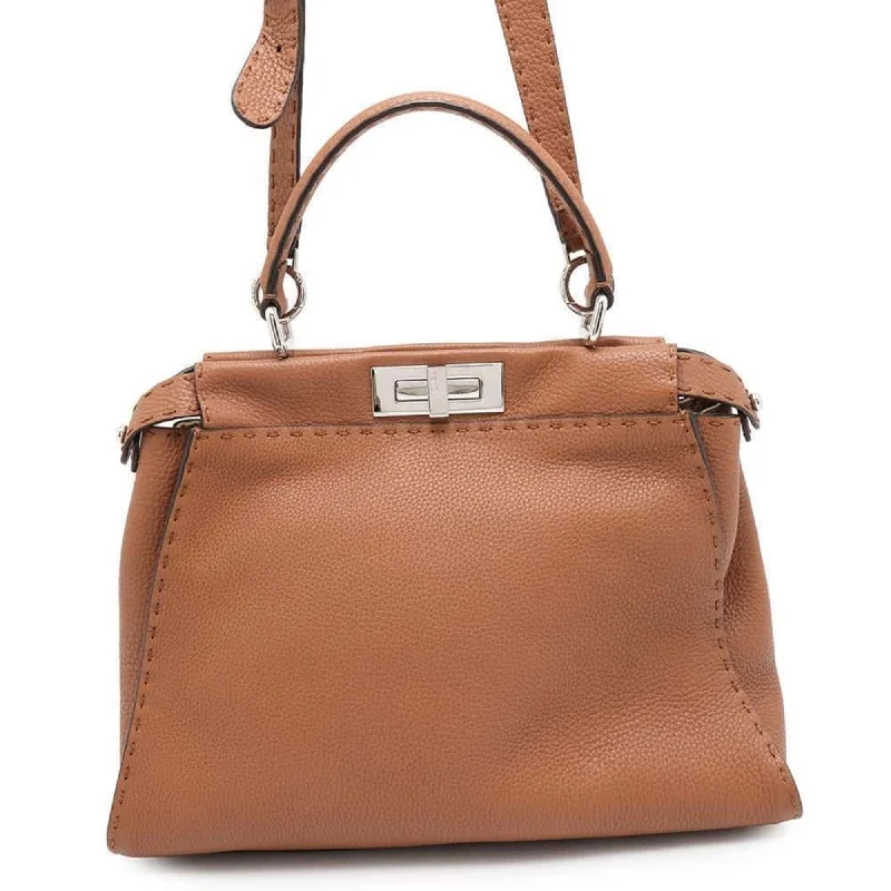 Fendi Petite Baguette Bag -Fendi handbag calf leather peekaboo regular 8BN2903 FENDI bag 2way shoulder