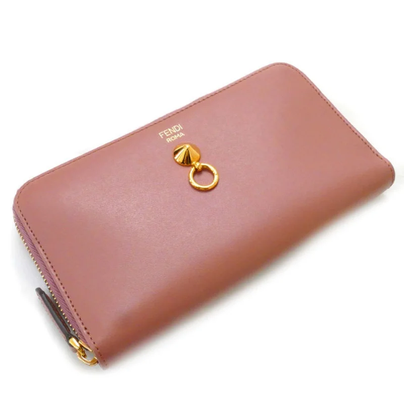 Fendi Vintage Collector’s Item -FENDI By the Way Long Wallet Round Zipper English Rose Pink 8M0299 SME F10DU Ladies