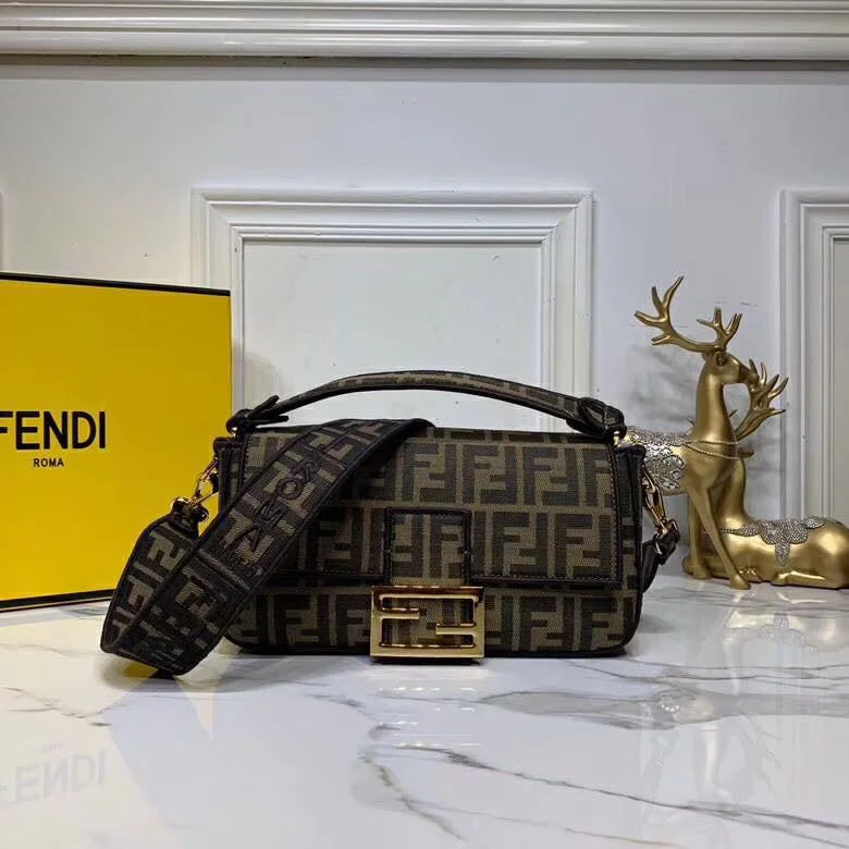 Fendi Woven Chain Bag -BC - FENDI BAGS - 653