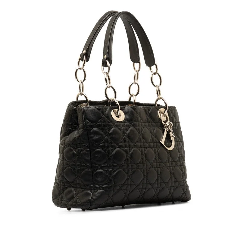 Unveil the Elegance of Dior HandbagsDior Lady Handbag Black Silver Leather  Dior