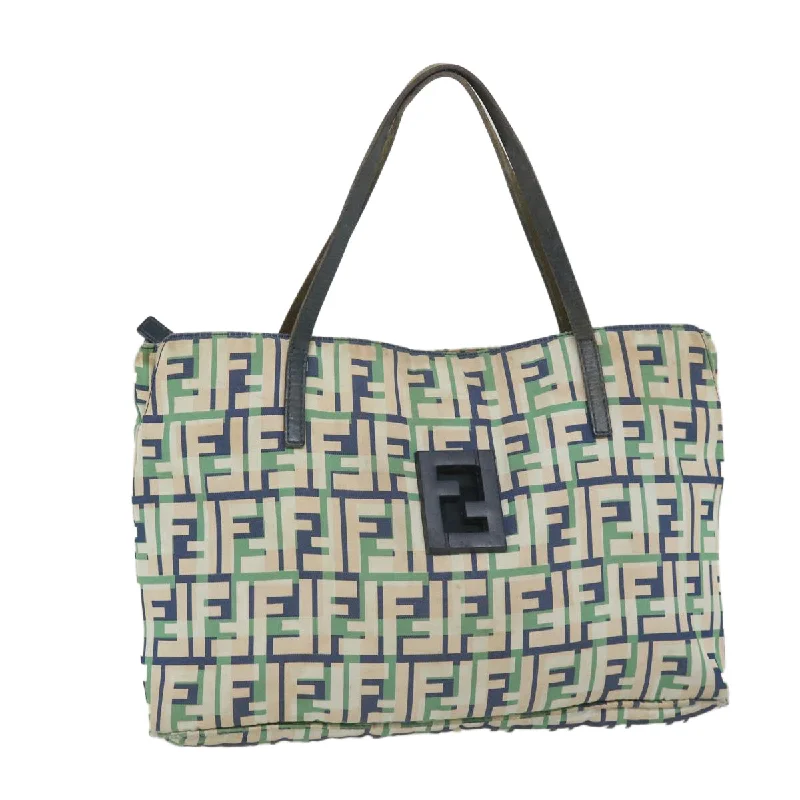 Fendi Designer Investment Piece -FENDI Zucca Canvas Tote Bag Green  bs9259