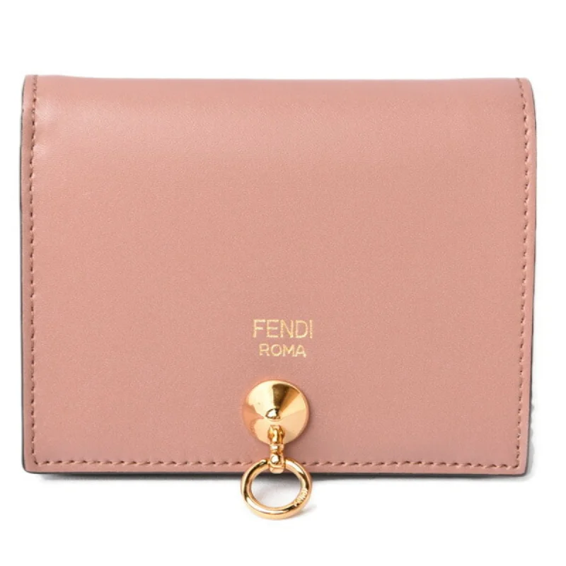 Fendi Crystal Embellished Bag -FENDI wallet fold BY THE WAY calf leather ROSE 8M0387