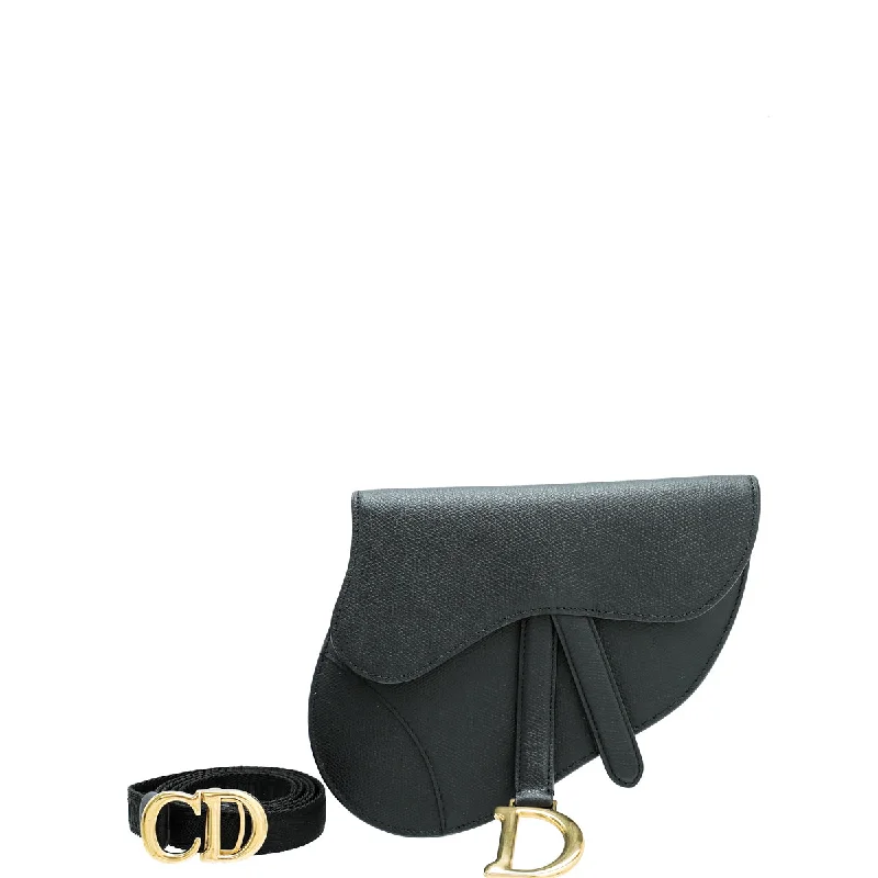 Make Every Day Special with a Dior BagChristian Dior Black Saddle Flat Belt Pouch