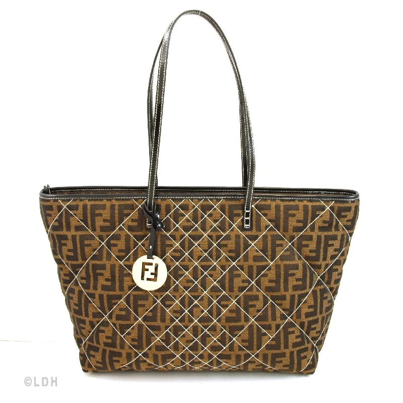 Fendi Buckle Detail Bag -Fendi Quilted Zucca Tote (Indistinguishable)