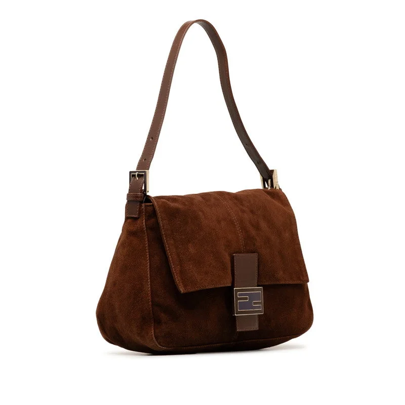 Fendi Street Style Must-Have -Fendi Mamma Bucket One-Shoulder Handbag 26325 Brown  Leather  Fendi