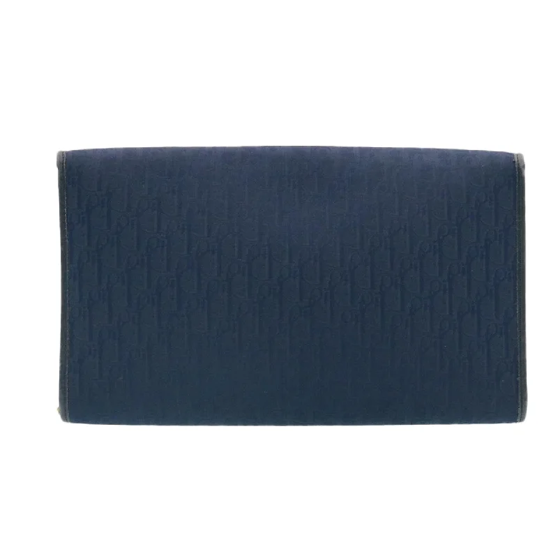 Discover the Charm of Dior BagsCHRISTIAN DIOR Honeycomb Canvas Shoulder Bag Navy Auth am1653g