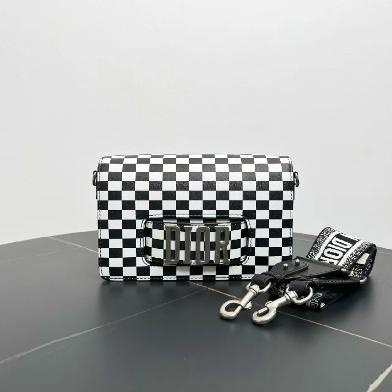 Mastering the Art of Fashion with DiorDior Jadior 25 Black White Checkered Shoulder Bag